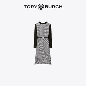 【1F】Tory Burch 汤丽柏琦  圆点长袖束腰连衣裙
