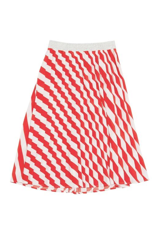 AVA 拼色斜条纹半裙 6439 商品图6