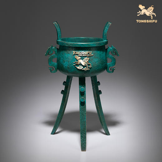 铜师傅鼎 (十周年纪念版) 桌面客厅办公室开业工艺礼品摆件 商品图2