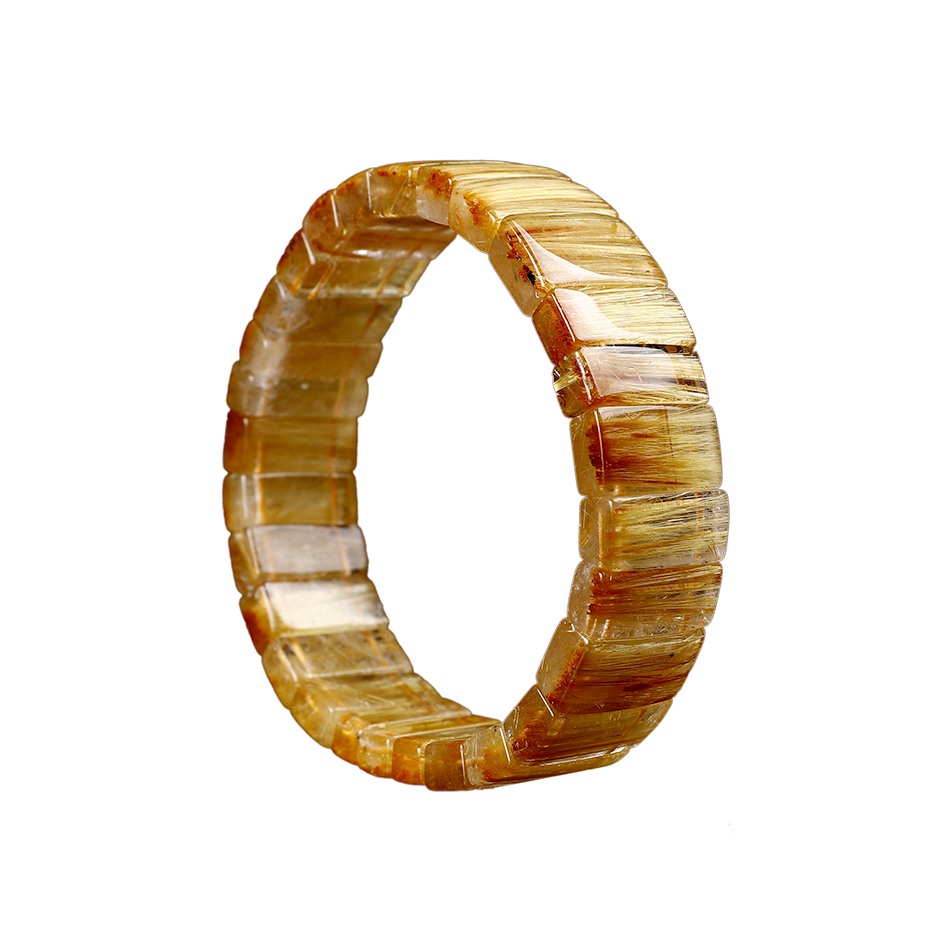 天然发晶手排钛晶手串