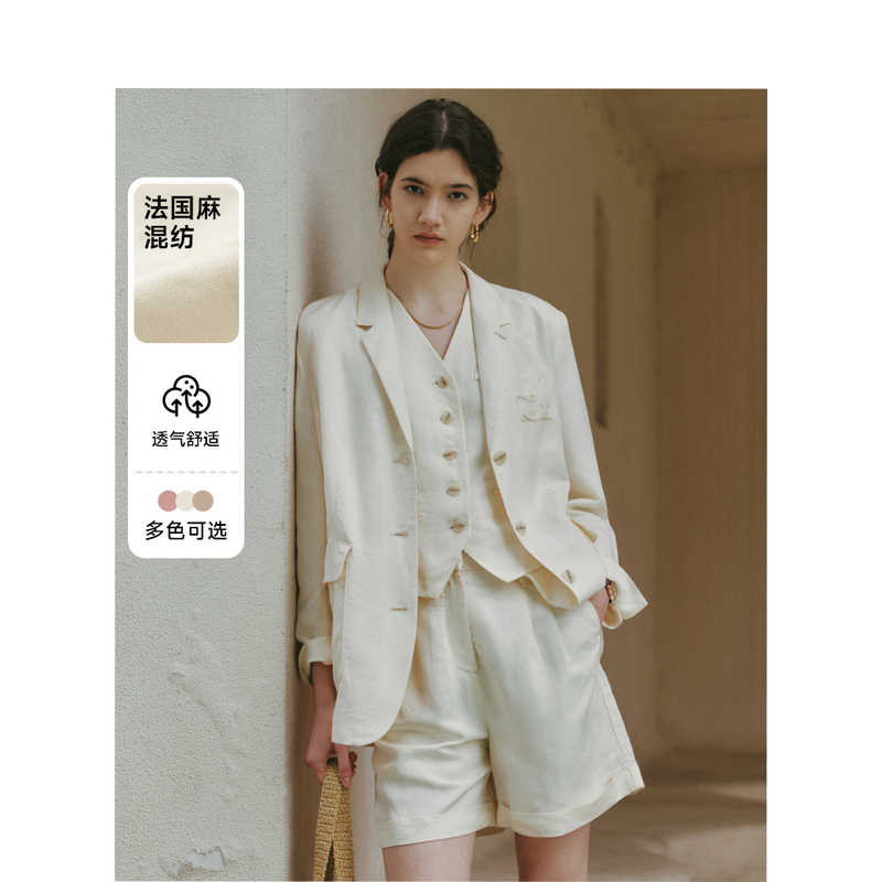 TeenieWeenie小熊字母西装外套女夏季女西服TTJK246411I