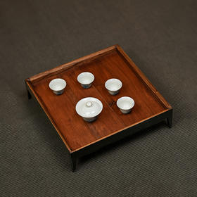 本来家居方形茶台老木头茶几实木小茶水桌置物台