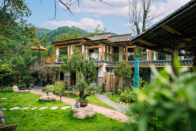 【邛崃-230号院】8房小院，可单房预定，住天台山脚下的院子，临溪靠山、缱绻时光静静生活gs