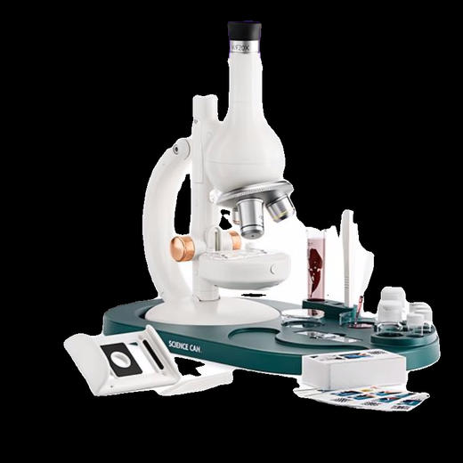 【专业微观探索 解密细胞世界】科学罐头学生显微镜立式1600倍steam实验六一礼物 商品图3