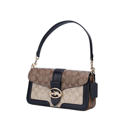 COACH 奥莱款女士皮质单肩斜挎手提包 商品图2