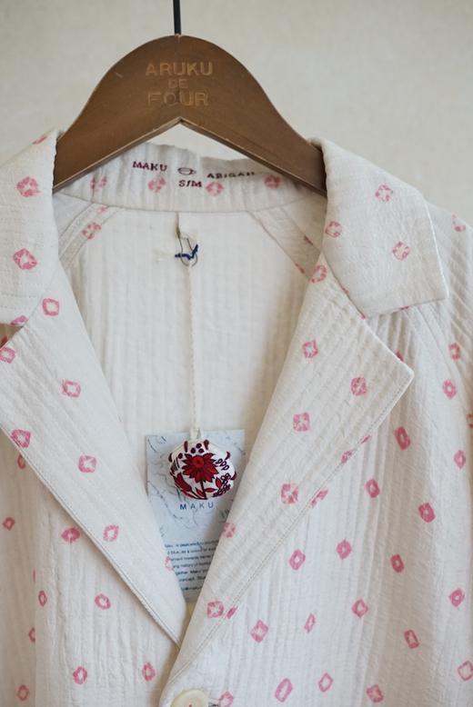 MAKU textiles｜丝棉粉印花长外套大衣 商品图12