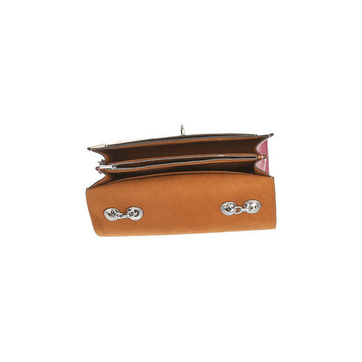 COACH 奥莱款女士PVC配皮单肩斜挎链条包 商品图5