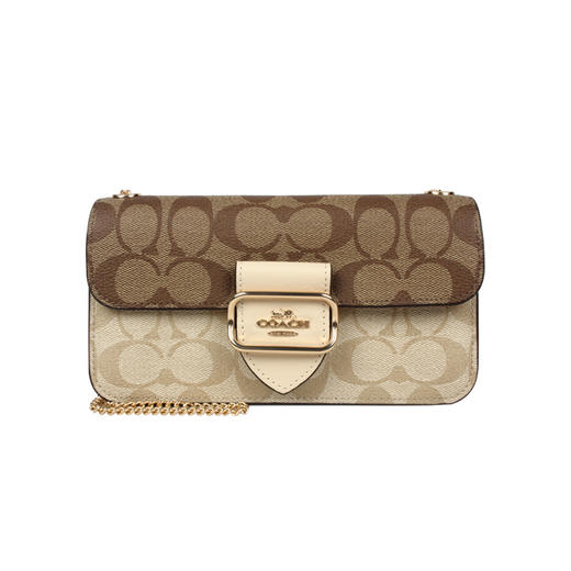 COACH 奥莱款女士PVC配皮单肩斜挎包 商品图9