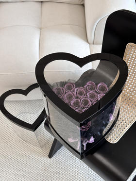 芭蕾风爱心永生花花盒（可摆放3-5年）