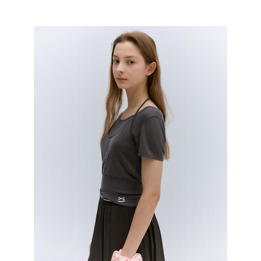 TeenieWeenie小熊撞色毛衣女夏季女毛衫TTKW246419N 商品图1