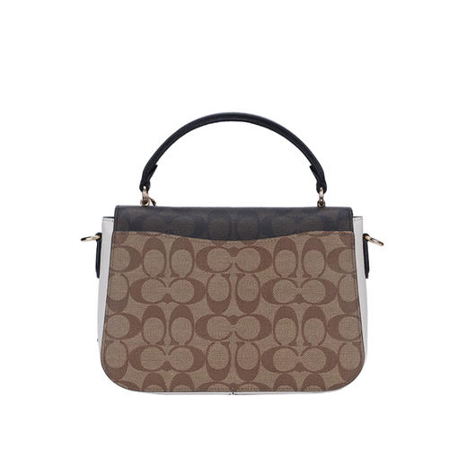 COACH 奥莱款Marlie系列女士PVC配皮旋钮手提单肩斜挎包 商品图3