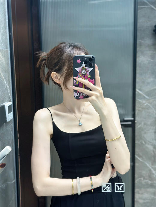 蓝水翡翠扇子项链 商品图2