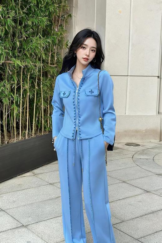 凝脂、漆黑、窃蓝裤子HJ1L30 商品图4