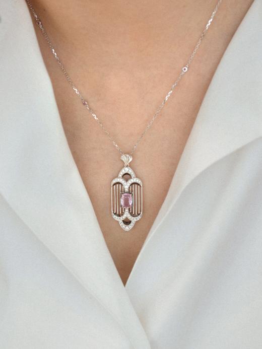 LUCINE高级珠宝｜《曼哈顿》系列 克莱斯勒粉蓝宝吊坠（不含链） 商品图1