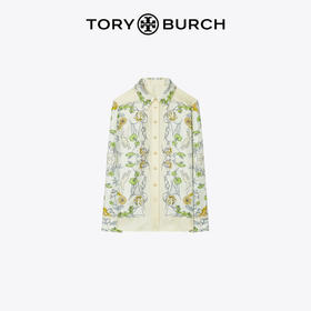 【1F】Tory Burch  汤丽柏琦 印花碎花翻领衬衫