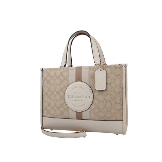 COACH 奥莱款女士织物配皮单肩斜挎手提包 商品图1