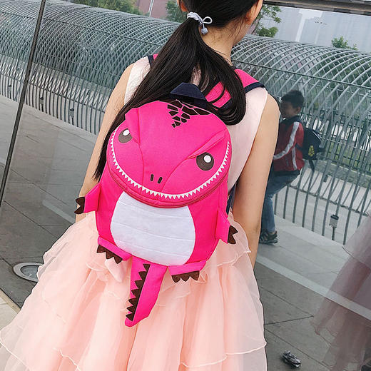 小恐龙背包幼儿园儿童书包1-3-5岁中小班男女童可爱超轻透气书包 商品图3