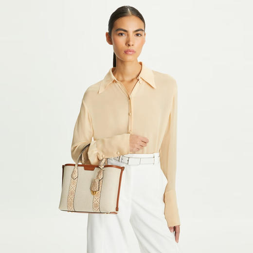 【1F】Tory Burch 汤丽柏琦【礼物】PERRY小号双层手提托特包 商品图1