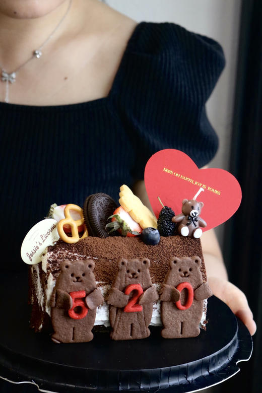 520情侣小熊提拉米苏蛋糕卷蛋糕 商品图0