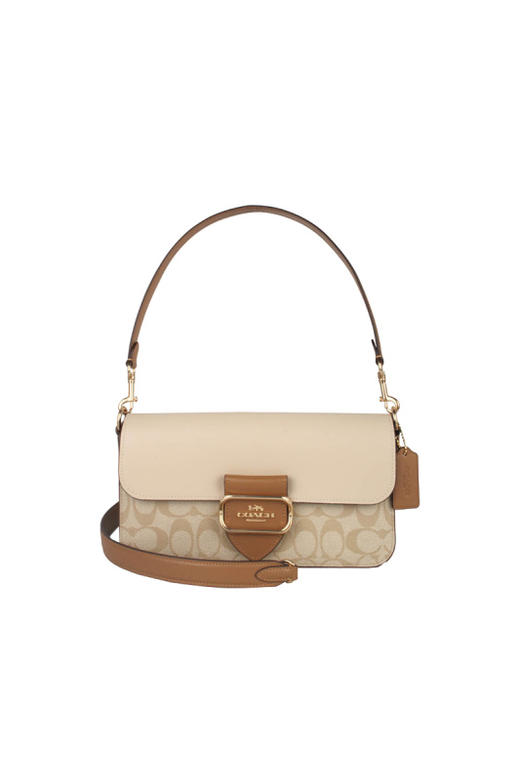 COACH 奥莱款女士PVC配皮单肩斜挎手提包 商品图12