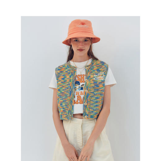 TeenieWeenie小熊字母毛衣开衫女夏季女毛衫TTKN246515N 商品图1