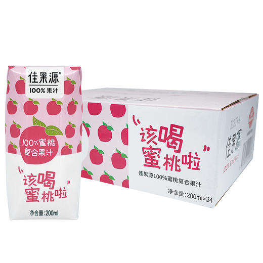 佳果源100%蜜桃复合果汁200ml*24 商品图1