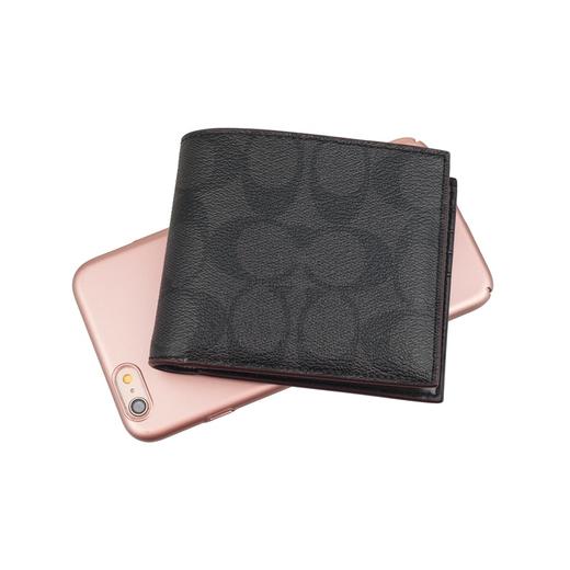 Coach 奥莱款男士PVC短款钱包 商品图4