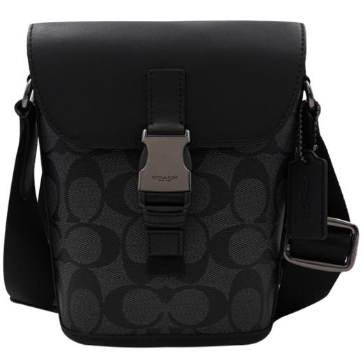 COACH 奥莱款迷你男士PVC配皮单肩斜挎包 商品图12