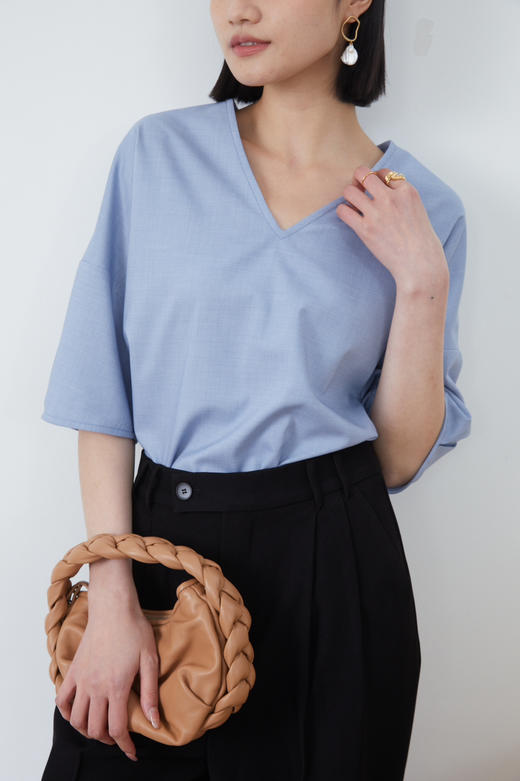 噢蜜ooomeooov领香蕉袖上衣 商品图5