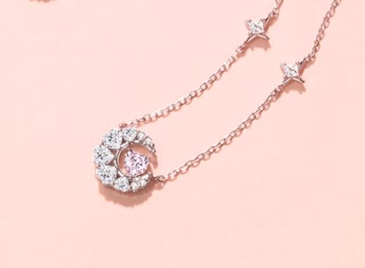 Fanci范琦 【鞠婧祎同款】幻梦心月项链女生日520情人节母亲礼物送女友 商品图2