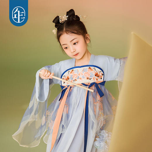 飞羽广袖年衣女童汉服儿童改良唐装襦裙原创古装演出服仙 商品图5