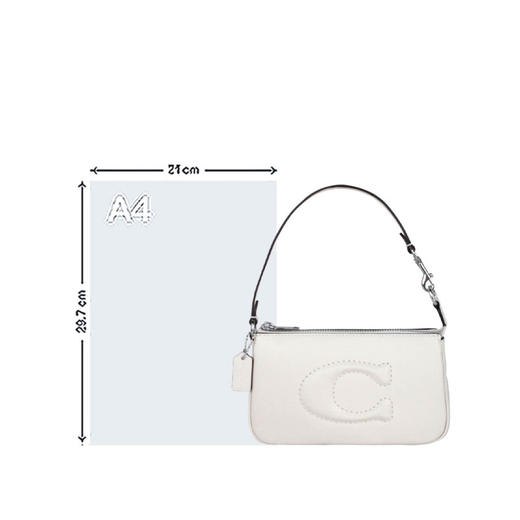 COACH 奥莱款女士皮质单肩手提包 商品图6
