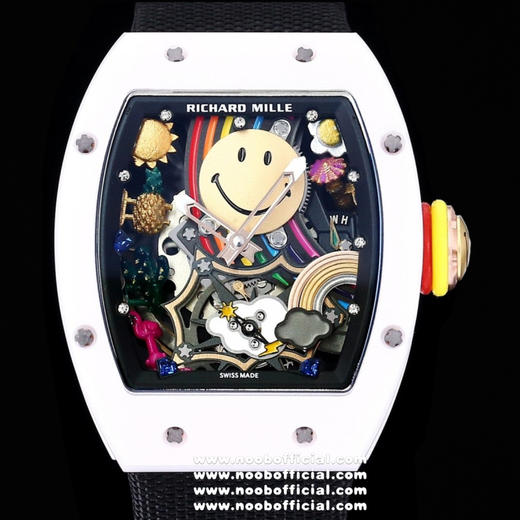 【 RICHARD MILLE 】理查米尔 发布全新RM 88 Smiley自动上链飞轮腕表，演绎玩趣风格。历时3年的研发，一款技艺和创新非凡的腕表就此问世，RM 88自主机芯自动上链陀飞轮 商品图14