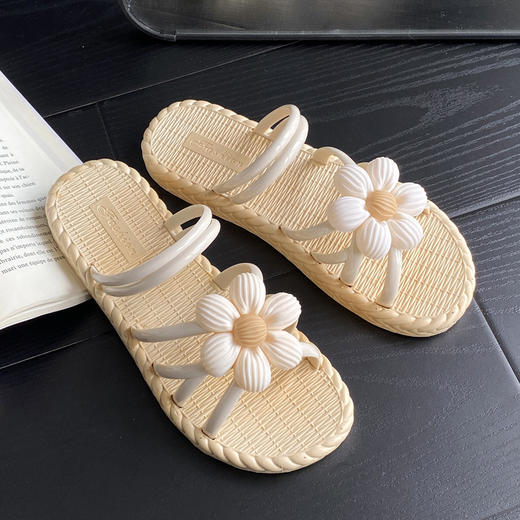夏季新款【女士百搭平底两穿凉拖鞋】民族风 沙滩时尚凉拖女外穿 商品图5