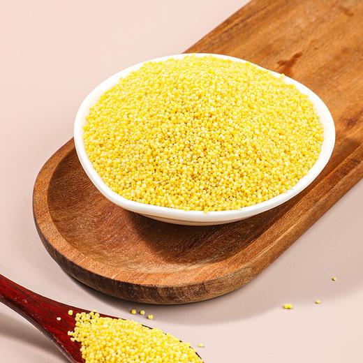 袋鼠小布 山西农家自产黄小米颗颗金黄粒粒饱满  780g/罐 商品图3