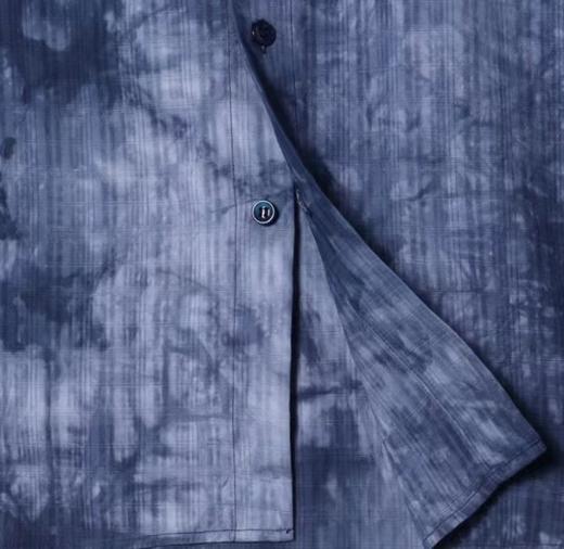 D2017新款百搭小众宽松设计感潮流渐变Polo短袖衬衫 商品图4