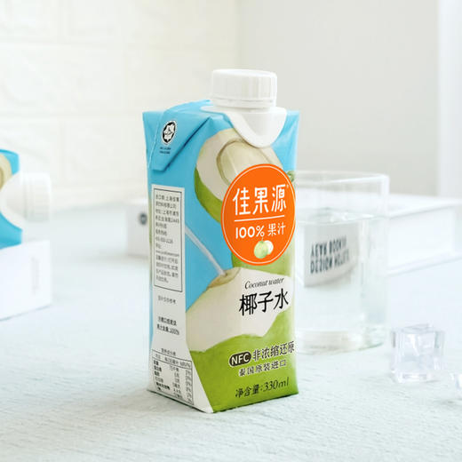 佳果源100%NFC椰子水330ml*12瓶/箱 商品图0