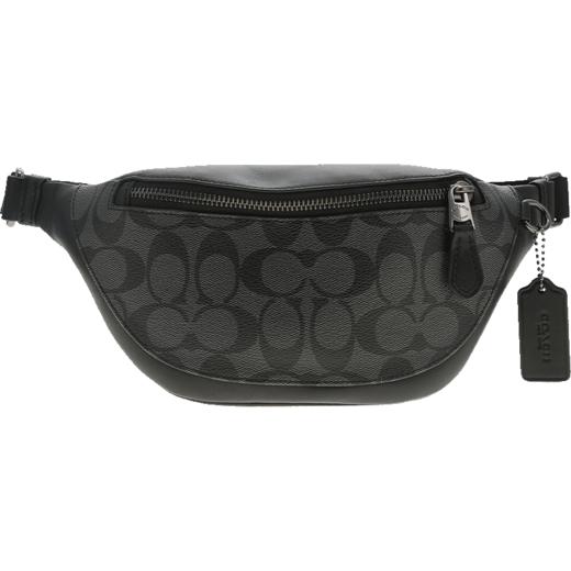 COACH 奥莱款男士PVC配皮斜挎腰包 商品图12