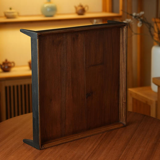 本来家居方形茶台老木头茶几实木小茶水桌置物台 商品图3