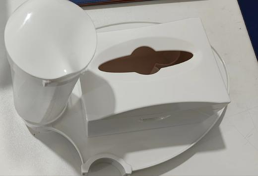 白色三合一纸巾盒 商品图0