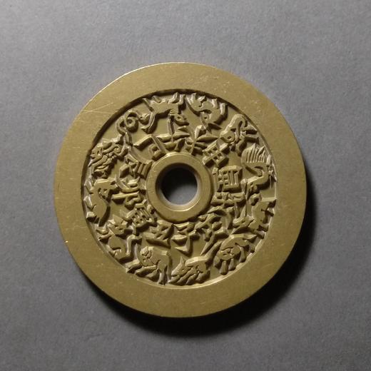 古泉书馆文创 大生八卦（无字） 雕母 文房铜镇 DH0007 商品图0