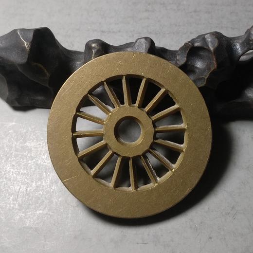 古泉书馆文创 财源滚滚 雕母 文房铜镇 DH0012 商品图5