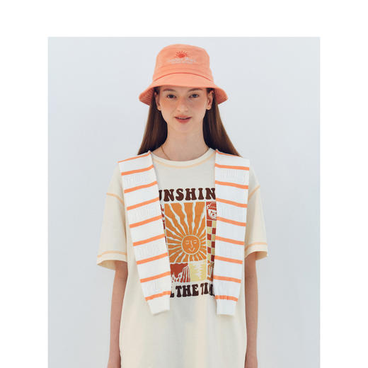 TeenieWeenie小熊条纹毛衣披肩女夏季女披肩TTKN246517N 商品图3