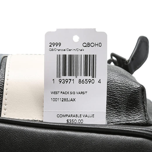 COACH 奥莱款男士PVC配皮单肩斜挎包 商品图7