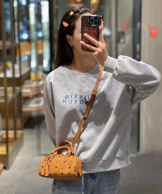 Mcm新款Mini#波士顿包 土黄色 商品图4