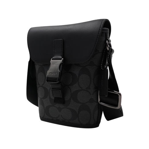 COACH 奥莱款迷你男士PVC配皮单肩斜挎包 商品图3