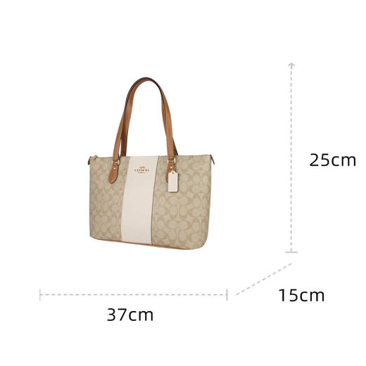 COACH 奥莱款女士PVC配皮单肩手提包 商品图13