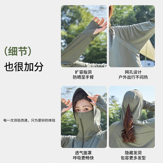【一体式防晒衣，一件顶3件】2024新款升级冰感黑胶大帽檐防晒衣 冰凉舒适 均码不挑身材 商品图3