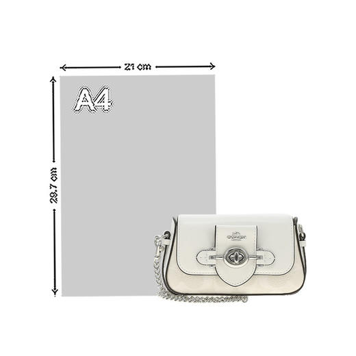 COACH 奥莱款女士PVC配皮单肩斜挎包 商品图6