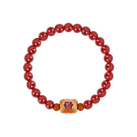 吉祥安康六字真言朱砂手串